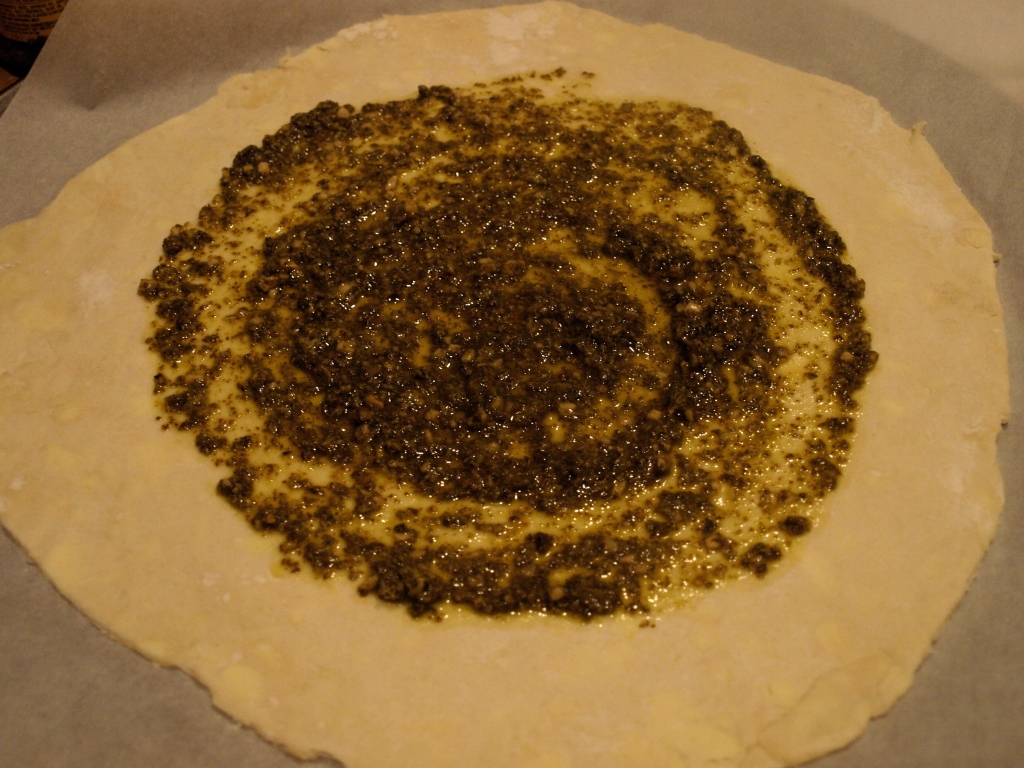 Galette Pastry with Basil