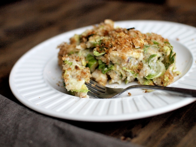brussels sprout quinoa gratin 3